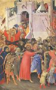 Simone Martini The Carrying of the Cross (mk05) oil on canvas